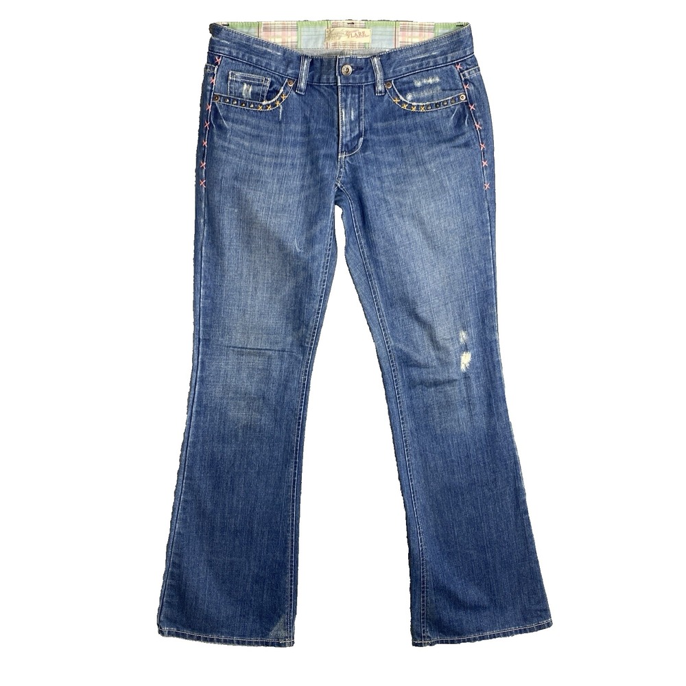 Old Navy Ultra Low Rise Flare Jeans Womens Size 2 Boho 90s Hippie Chic Y2K